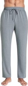 img 3 attached to Men'S Casual Jogger Sweatpants With Pockets Elastic Waist By PEGENO