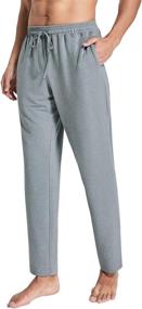 img 4 attached to Men'S Casual Jogger Sweatpants With Pockets Elastic Waist By PEGENO
