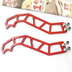 img 4 attached to Premium Stainless Steel Custom Door Latches for Can-Am Maverick X3 X DS RS Turbo R Max 2 Door 4 Door Models - Vibrant Red