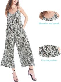 img 1 attached to 👗 Wexcen Jumpsuits: Stylish and Sleeveless Rompers for Women at Jumpsuits, Rompers & Overalls