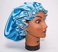 🔵 luxurious reversible satin bonnet in turquoise - a stylish haircare essential logo
