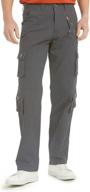 kesser men’s cargo pants, work pants with pockets for men cotton casual pants logo