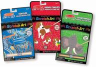 melissa & doug on the go scratch art activity books - safari animals, animal families, vehicles: boost your seo! logo