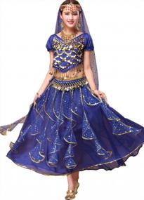 img 2 attached to Belly Dance Like A Pro With Astage Women'S Costumes From India - Complete Performance Attire & Accessories