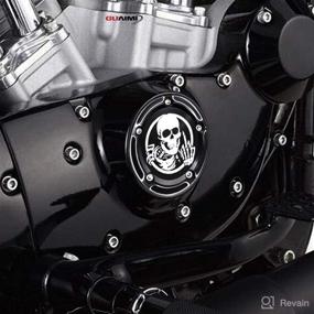 img 2 attached to 🖕 Enhance your Harley Dyna with GUAIMI CNC Derby Timer Timing Engine Cover – Skeleton Middle Finger Edition