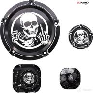 🖕 enhance your harley dyna with guaimi cnc derby timer timing engine cover – skeleton middle finger edition logo