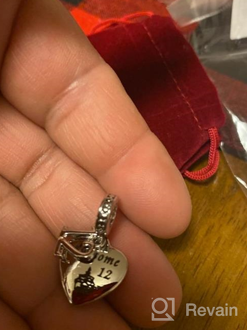 img 1 attached to 💍 SBI Jewelry Love Heart Charm: Celebrate Birthdays with 12, 16, 18, or 21 Letter Dangles for Women's Bracelets review by Sandy Johnson