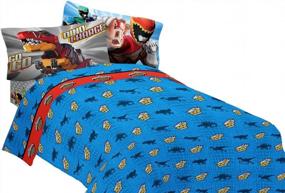 img 1 attached to 🦖 SABAN Power Rangers Twin Dinosaur Rumble Bedding Set