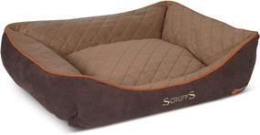 img 4 attached to X-Large Brown Self-Heating Thermal Box Bed for Pets by Scruffs