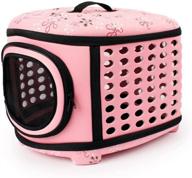 🐾 eva collapsible pet carriers: versatile, breathable dog cat carrier for large cats up to 20 lbs - airplane approved! logo