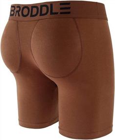 img 4 attached to 🩲 BRODDLE Men's Enhanced Boxer Briefs with Padded Package and Butt for Optimal Comfort and Style - Ideal for Underwear Enhancement...