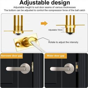 img 2 attached to Secure Your Closet With Jiayi'S Adjustable Ball Catch Hardware - 2 Pack