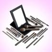 get flawless makeup looks with eigshow's 18pcs professional makeup brushes and portable folding mirror combo logo