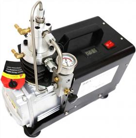 img 4 attached to 4500Psi 1.5KW 110V/60Hz Портативный воздушный компрессор Пейнтбольный насос для наполнения бака для подводного плавания с ручной остановкой.