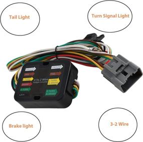 img 2 attached to 🔌 RED WOLF 4-Pin Trailer Wiring Harness for Toyota Highlander: Brake/Signal Light Add-On with 4-Way Flat Connector Adapter (2011-2019)