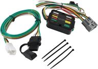 🔌 red wolf 4-pin trailer wiring harness for toyota highlander: brake/signal light add-on with 4-way flat connector adapter (2011-2019) logo