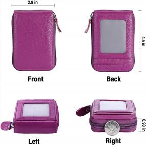 img 3 attached to Securely Carry Your Cards In Style With MaxGear RFID Credit Card Holder For Women