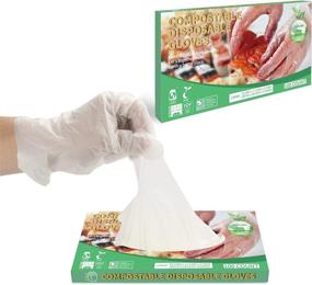 img 3 attached to 100% Certified Compostable Disposable Food Prep Gloves Biodegradable - Restaurant Grade, Safe for Food Handling & Serving