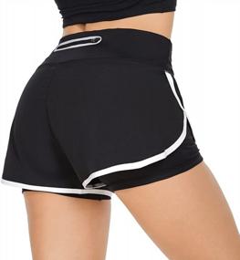 img 4 attached to Get Fit In Style With ZEALOTPOWER Women'S High-Waist Athletic Shorts – Perfect For Running, Gym, Jogging, And Tennis!
