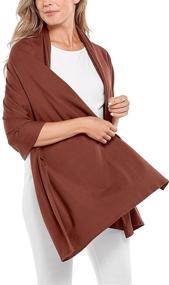 img 4 attached to Coolibar Womens Everyday Beach Shawl Women's Accessories ~ Scarves & Wraps