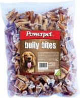 полностью натуральные лакомства для собак powerpet bully stick bites в упаковке 1 фунт логотип