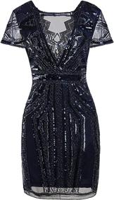 img 4 attached to 👗 Vijiv Sequins Cocktail Dresses - Women's Clothing Inspired by Dresses