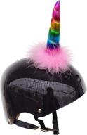 🎀 cute helmet horns for women & girls: 3t-sister mohawk accessory for motorcycle, bicycle, ski helmets - perfect for halloween, cosplay & parties (velcro reusable, helmet decorations) logo