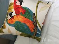 img 1 attached to Cute And Colorful Bird Parrot Cartoon Pillowcase For Home Decor - 18X18 Inches review by Scott Rangel