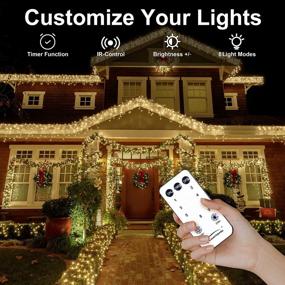 img 2 attached to Create A Magical Festive Atmosphere With LIGHTSHARE 1000LED 328FT String Lights - 8 Modes, Remote Control, Perfect For Any Occasion!
