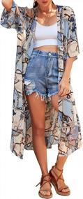 img 4 attached to Boho Beach Style: Women'S Bsubseach Swimsuit Cover Up Kimonos And Cardigans