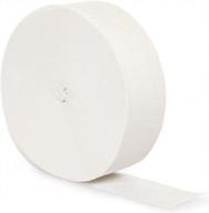 🎉 улучшенный seo: рулон бумажной гирлянды touch of color white crepe paper, 500 футов. логотип