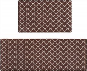 img 4 attached to COSYLAND Kitchen Mats Set Of 2 - Keep Your Feet Comfortable While Cooking And Cleaning!