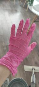img 37 attached to Disposable gloves, vinyl-nitrile, household, powder-free, black, 100 pcs, 50 pairs, S