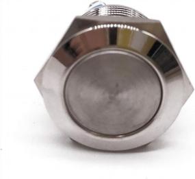 img 2 attached to 19Mm 12V 3A Momentary Push Button Switch - Marrkey Stainless Steel Shell Waterproof IP65 IK08 Car Auto Speaker Horn Metal Toggle