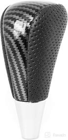 img 3 attached to SHIFTIN Carbon Fiber Gear Shift Knob Fits For Toyota Avalon Yaris 4Runner Sienna Camry Tacoma And Lexus ES GS SC RX LS (Black Leather/Carbon Fiber Pattern)