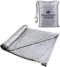 img 4 attached to Ultralight Sleeping Bag Liner By The Friendly Swede - Perfect For Hotel And Camping, Travel Sheets, Adults Sleep Sack, Microfiber Cotton Feel Travel Sleeping Bag - Pocket-Size With Stuff Sack
