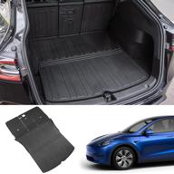 xipex fit tesla model y trunk mat tpe cargo mat all weather cargo liner 5-seater tesla model y 2020 2021 2022 accessories (5-seat logo