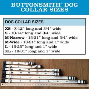 img 2 attached to Buttonsmith Sporty Stripe Dog Collar - Made In USA - Fadeproof Printing, Rustproof Buckle, 6 Sizes