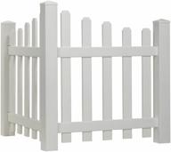 add charm to your outdoor space with scalloped picket accent fence and dog ear shaped cap logo