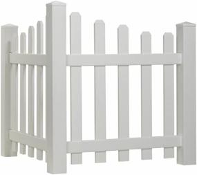 img 1 attached to Add Charm To Your Outdoor Space With Scalloped Picket Accent Fence And Dog Ear Shaped Cap