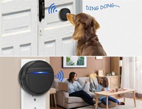 img 3 attached to 🚽 Weird Tails Wireless Doorbell for Potty Training - IP55 Waterproof Doorbell Chime with 950 Feet Range, 55 Melodies, 5 Volume Levels, LED Flash