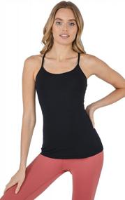 img 3 attached to Experience Comfort And Style With Yogalicious Ultra Soft Camisole Tank Top With Built-In Bra Support