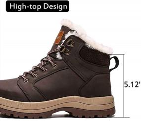 img 1 attached to 🥾 Stay Warm and Cozy this Winter with visionreast Men Women's Winter Snow Boots: Insulated, Fur Lined, Perfect for Outdoor Hiking!