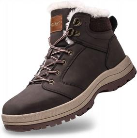 img 4 attached to 🥾 Stay Warm and Cozy this Winter with visionreast Men Women's Winter Snow Boots: Insulated, Fur Lined, Perfect for Outdoor Hiking!