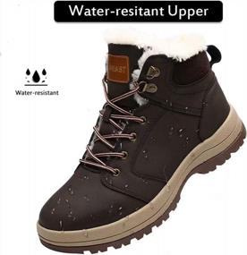 img 2 attached to 🥾 Stay Warm and Cozy this Winter with visionreast Men Women's Winter Snow Boots: Insulated, Fur Lined, Perfect for Outdoor Hiking!