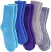 get cozy with dosoni's 5-pack of super soft fuzzy slipper socks for women logo