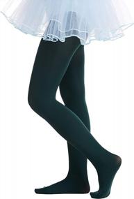 img 1 attached to 40 Denier Frola Girls' Semi Opaque Microfiber Ballet Dance Panty Tights