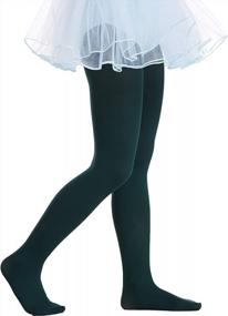img 3 attached to 40 Denier Frola Girls' Semi Opaque Microfiber Ballet Dance Panty Tights