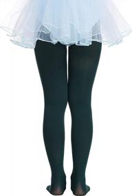 img 2 attached to 40 Denier Frola Girls' Semi Opaque Microfiber Ballet Dance Panty Tights