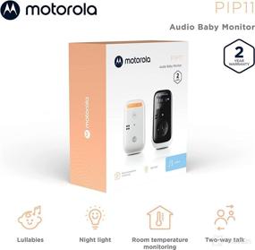 img 3 attached to 👶 Motorola PIP11 Audio Baby Monitor - Night Light, Long Range, Secure Connection, Two-Way Talk, Room Temperature, Lullabies - Portable Parent Unit